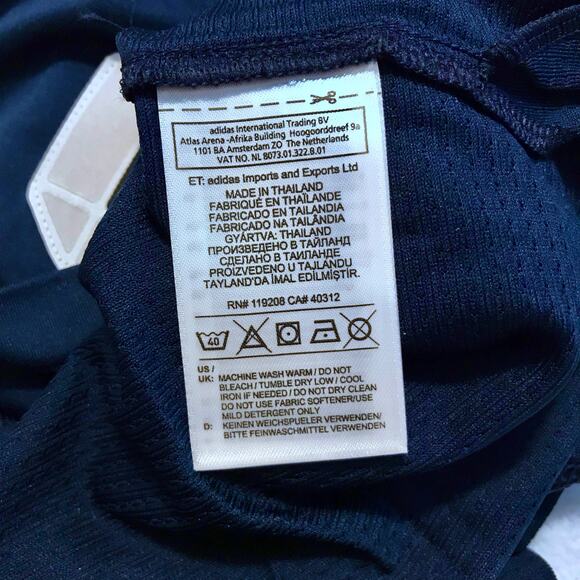 Adidas NWT Navy and White Generic Team Jersey Women L - Picture 12 of 13